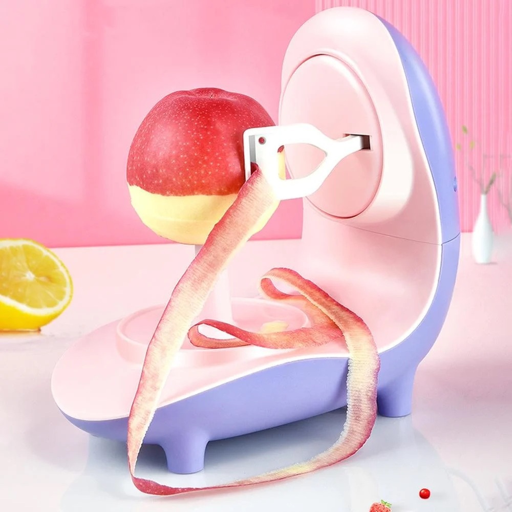 Electric Apple Peeler in Pink and Lavender